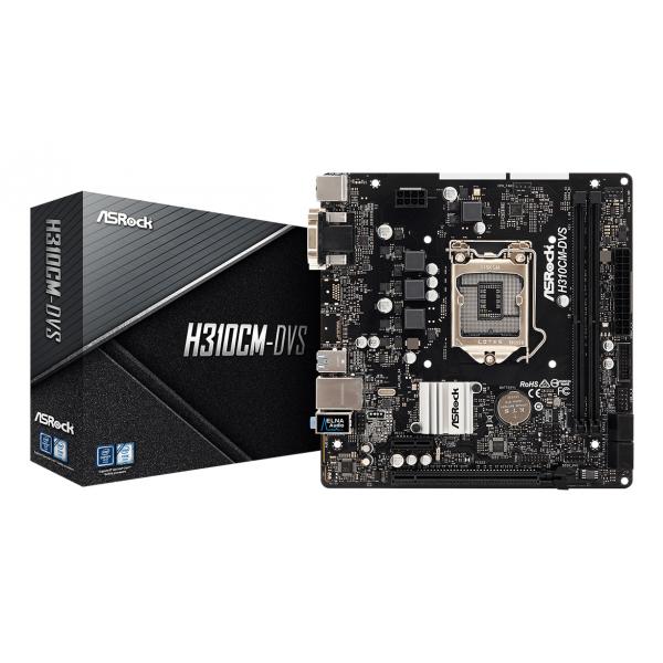 Asrock h310cm-dvs scheda madre lga 1151 (presa h4) micro atx intel h310