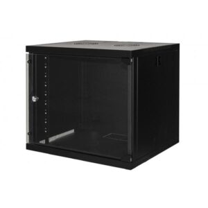 Link armadio 9 unita` da muro per reti (a)485 x (l)540 x (p) 450 mm colore nero