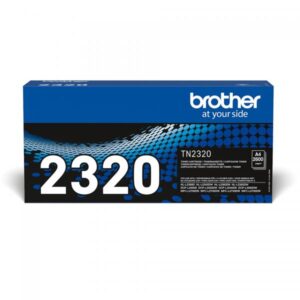 Brother tn2320 nero originale cartuccia toner per dcp l2500, l2520, l2540, hl-l2300, l2340, l2360, l2365, mfc l2700, l2720, l2740