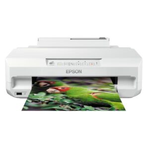Epson expression photo xp-55 stampante fotografica a4, doppio vassoio carta, wi-fi, airprint, pictbridge, stampa da mobile smartphone iphone o tablet, fronte-retro, stampa su cd-dvd - bianca