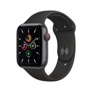 Apple watch se gps + cellular 4g lte 44mm cassa in alluminio grigio siderale con cinturino sport nero