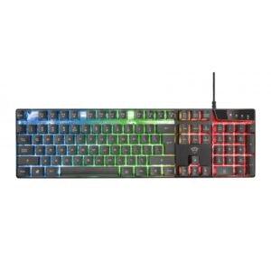 Trust gxt 838 azor tastiera gaming illuminata con mouse gaming raffinato e preciso