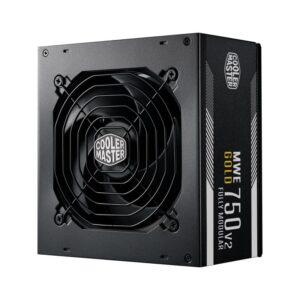 Cooler master mwe 750 gold v2 combinazione pc modulare 80 plus gold 750w cablatura piatta ventola 120mm hdb soglia di temperatura 50?c