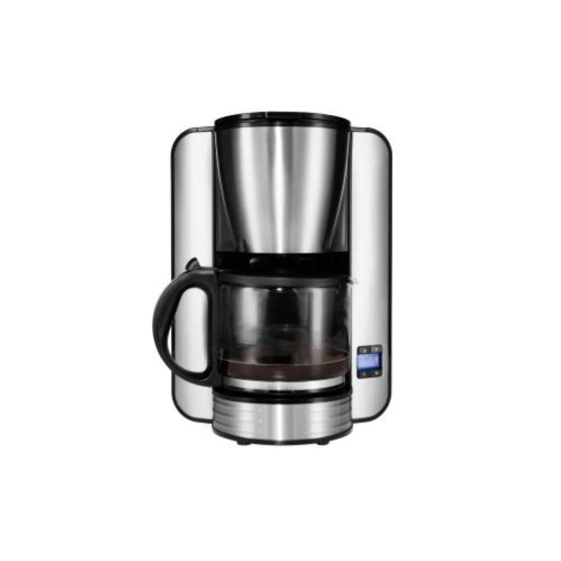 Medion md 16230 macchina da caffe` con filtro 1,5lt 12 tazze nero-acciaio inossidabile
