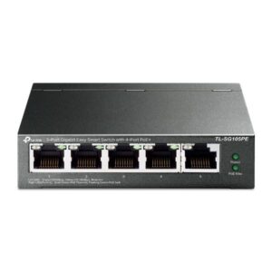 Tp-link tl-sg105pe switch di rete non gestito l2 gigabit ethernet 10-100-1000 nero supporto power over ethernet