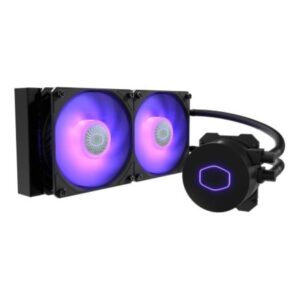 Cooler master masterliquid ml240l v2 rgb dissipatore cpu a liquido - illuminazione ad effetti piu` luminosi, pompa 3a generazione, ottimo radiatore e due ventole sickleflow da 120 mm