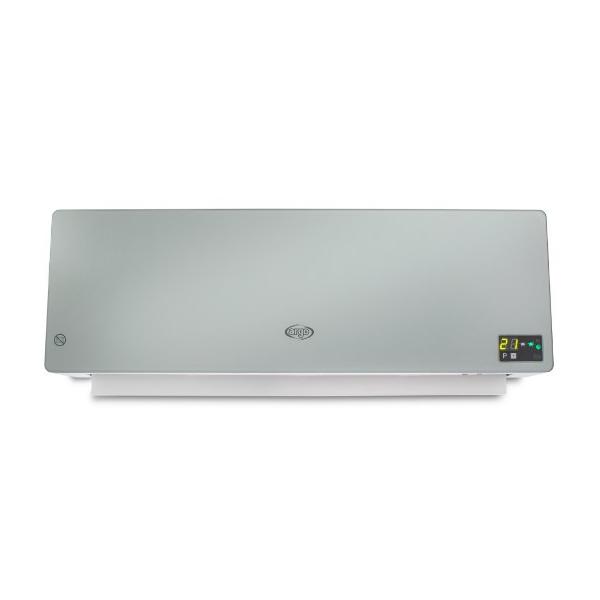 Argo chic silver termoventilatore ceramico a parete 2000 w con timer settimanale argento