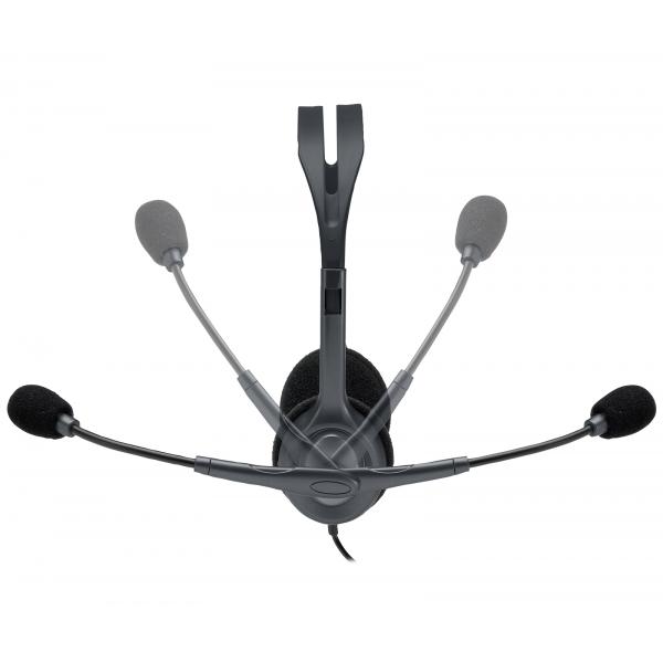Logitech cuffie con microfono h111, jack 3.5mm