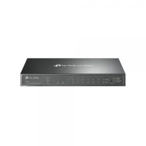 Tp-link switch 8p lan gigabit poe+ smart rj45 con 2 sfp,802.3af sfp alim.53w poe