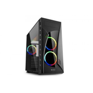Sharkoon night shark rgb cabinet tower midi atx black