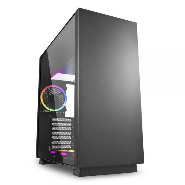 Sharkoon pure steel rgb cabinet midi atx tower finestrato nero