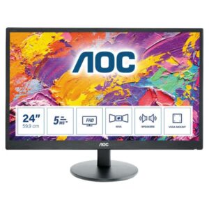 Aoc monitor 23.6`` led mva m2470swh 1920x1080 full hd tempo di risposta 5 ms