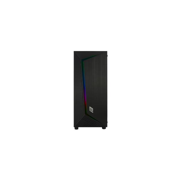 Noua iron v8 case full tower e-atx atx m-atx mini-itx pannello laterale in vetro temperato frontale mash led 1xusb 3.0 2xusb 2.0 1x12omm fan rgb black