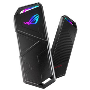 Asus rog strix arion case per ssd m.2, usb-c 3.2 gen 2, supporto m.2 pcie nvme, velocita` di trasferimento fino a 10gbps, scocca in alluminio, facile installazione, aura sync, nero