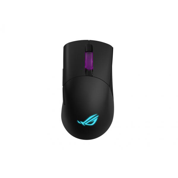 Rog keris wireless mouse gaming tripla connessione cavo-wireless-bluetooth, sensore ottico 16.000 dpi, aura sync rgb, socket switch push-fit, pulsanti laterali intercambiabili, nero