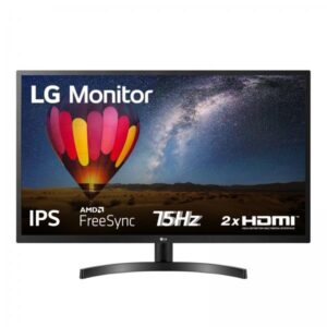 Lg 32mn500m monitor 32`` full hd led ips, 1920x1080, amd freesync 75hz, 2x hdmi (hdcp 1.4), uscita audio, flicker safe, nero