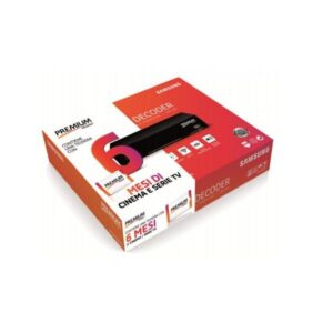 Samsung mediaset premium smart decoder set-top box tv satelite terestre hd nero