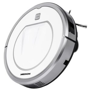 Medion md 19100 aspirapolvere robot 0.3 l senza sacchetto sensori integrati argento bianco