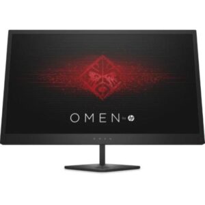 Hp gaming omen 25 monitor tn, schermo fhd antiriflesso 24.5``, tecnologia amd freesync, tempo di risposta 1 ms overdrive, frequenza 144 hz, risoluzione 1920 x 1080, hdmi, displayport, nero