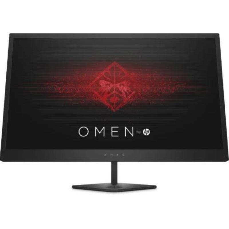 Hp gaming omen 25 monitor tn, schermo fhd antiriflesso 24.5``, tecnologia amd freesync, tempo di risposta 1 ms overdrive, frequenza 144 hz, risoluzione 1920 x 1080, hdmi, displayport, nero