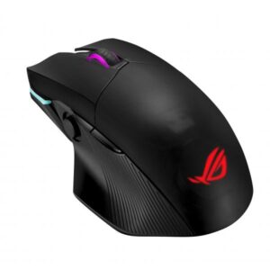 Asus rog chakram rgb mouse ottico wireless 16.000 dpi 7 tasti qi-charging usb/wireless/bt
