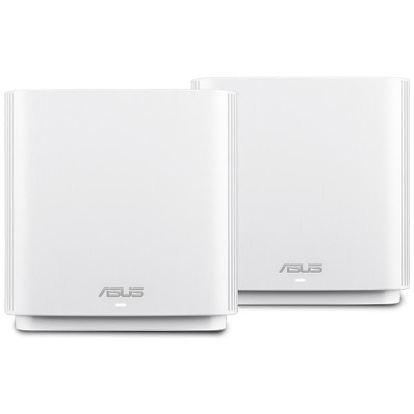Asus zenwifi ac (ct8) router wireless banda tripla 2.4ghz-5ghz-5ghz gigabit ethernet bianco