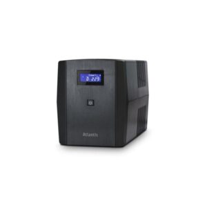 Atlantis onepower 1200, ups line interactive 1200va-700w, avr, onda pseudosinusoidale, 3 prese iec+2 prese schuko, 2 batterie 12v 7ah