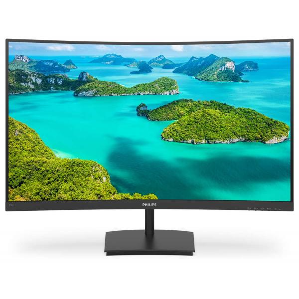 Philips monitor 23.6`` led va curvo 241e1sc - 00 1920x1080 full hd tempo di risposta 4 ms
