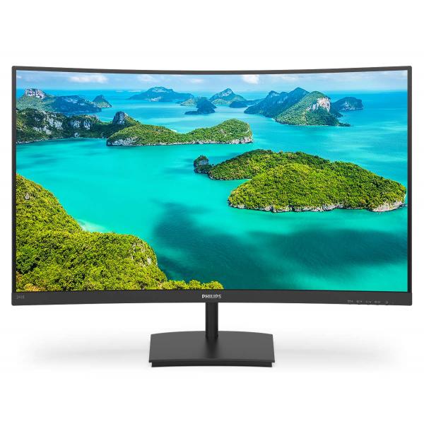 Philips e line 241e1sca/00 23.6 ful hd monitor pc curvo