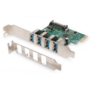 Digitus ds302211 interface scheda pcie usb 3.0 tipo a 4Â porte fino a 5Â gbit/s chipset: vl805