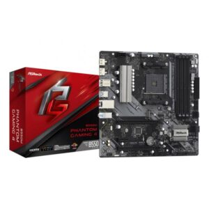 MB Asrock AM4 B550M PHANTOM GAMING 4- 4*DDR4- 4*SATA3- 2*M.2- HDMI- DP-  mATX