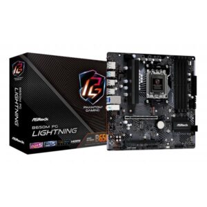 MB Asrock AM5 B650M PG LIGHTNING- 4*DDR5 4*SATA3- 3*M.2- HDMI- DP-  mATX