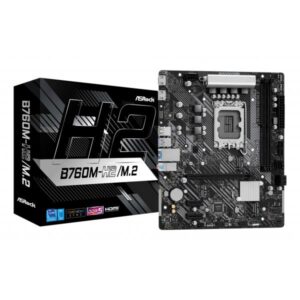 MB Asrock 1700 Intel B760M-H2/M.2- 2xDDR5- 4SATA3- 1xHyper M.2 Gen4- 2xHDMI- mATX