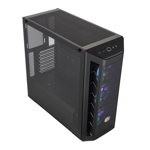 Case MasterBox MB511 ARGB- 2xCombo 2.5"/3.5"-5xSSD- 3x 120 ARGB fans-incl. controller-Radiator Support-Temp.Glass Side P.-NO PSU
