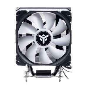 Dissipatore ad aria ICY-4HLA - Skt universale- 150W TDP- 4 HP- ventola 12cm- full black- ARGB