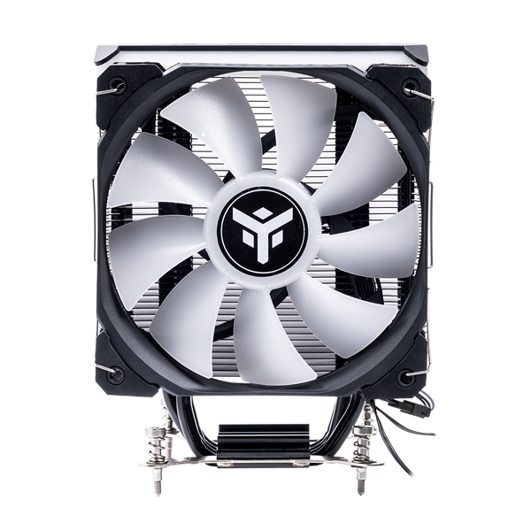 Dissipatore ad aria ICY-4HLA - Skt universale- 150W TDP- 4 HP- ventola 12cm- full black- ARGB