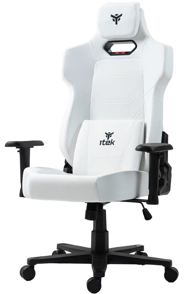 itek Gaming Chair SHUTTLE PM66 - PVC e Tessuto- Braccioli 3D- Nero Bianco