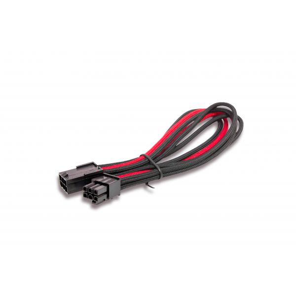 CavoProlunga Sleevato PCIe 6Pin Femmina a 6Pin Maschio- 250mm- Nero Rosso