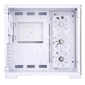 Case DARK CAVE - Gaming Tower- ATX- 4x12cm ARGB fan- 2xUSB3- Type-C- Side & Front Panel Temp Glass- White Edition
