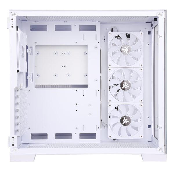 Case DARK CAVE - Gaming Tower- ATX- 4x12cm ARGB fan- 2xUSB3- Type-C- Side & Front Panel Temp Glass- White Edition