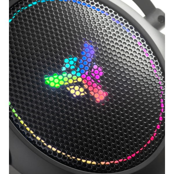 Cuffie Gaming H500 - 7.1 Virtuale- Contr. Volume- RGB LED- USB- Mic removibile- (stand non incluso)