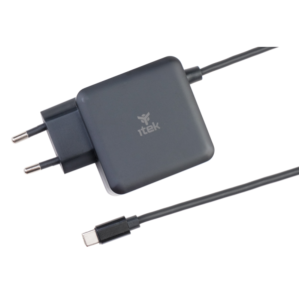 Alimentatore Universale per  Notebook e Dispositivi USB-C- PD - 65W- Tecnologia GaN- Super Slim