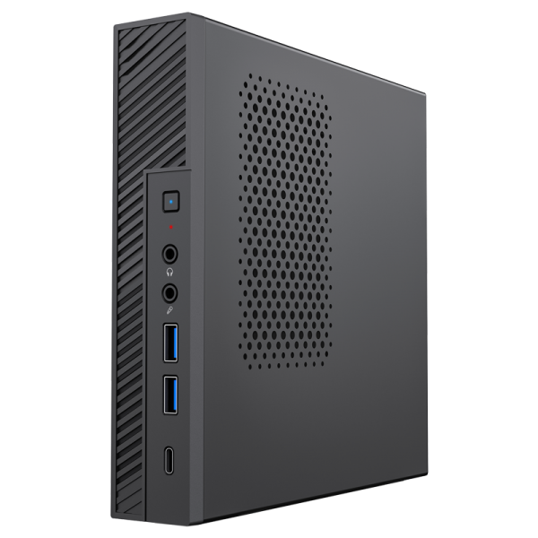 Case PILOT Z1 - 1L- MB H610T3- 2xType-C- 4xUSB3- 2xUSB2- HDMI- WiFi6 & BT- RJ45- Vesa- 120W PSU
