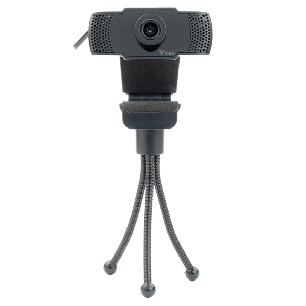 Webcam con Microfono W300 - Full HD- 30FPS- USB- treppiede