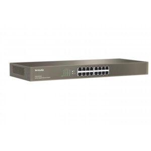 Tenda SWITCH BUSINESS TEG1016G - IEEE 802.3uxab-16x Gigabit LAN-Capacità 32Gbps-Protez fulm 6KV su ogni porta