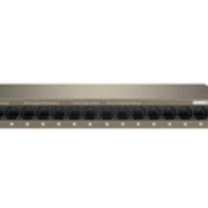Tenda SWITCH BUSINESS TEG1016M-IEEE 802.3uxab-16 porte 10/100/1000 Base-T Ethernet-Capacità 32Gbps-Prot.fulm.6KV su ogni porta