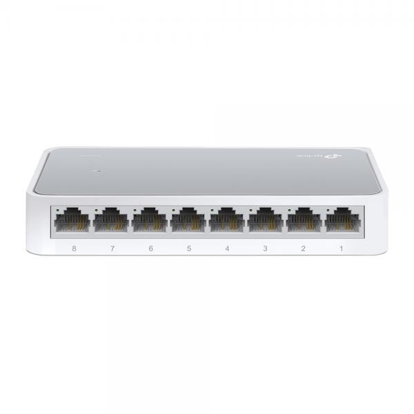 TP-LINK Switch 8-port- 5 10/100 RJ45 ports- desktop plastic case