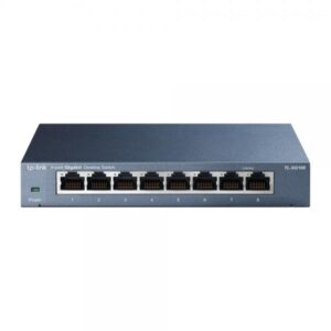 TP-LINK Switch Gigabit- 8-port- 8 10/100/1000M RJ45 ports- desktop steel case