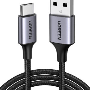UGREEN Cavo USB Type-C a USB-A 2.0- 0.25M- Intrecciato- Black