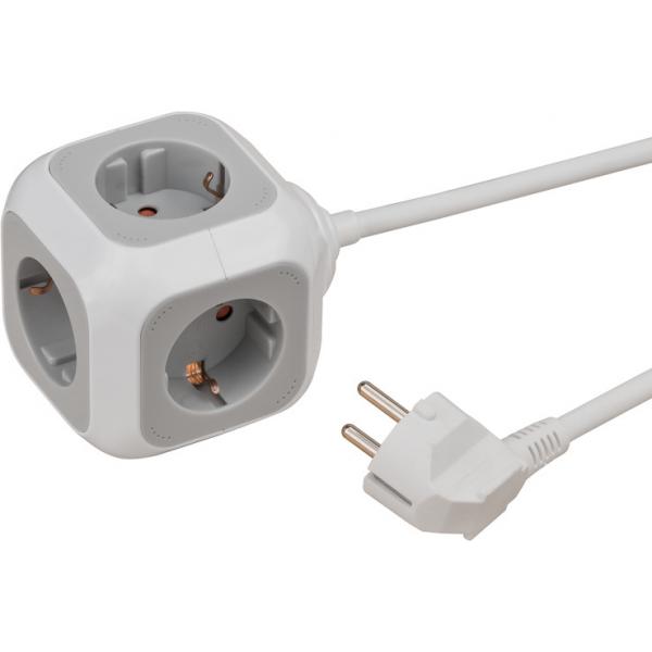 Brennenstuhl 1150090, 1,4 m, 4 prese AC, interno, IP20, bianco, 230 V
